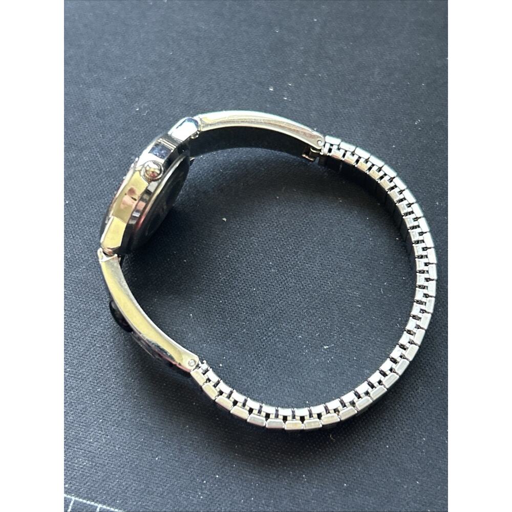 Silver Tone White Dial Women’s Stretch Band Quartz Watch - Picture 5 of 6